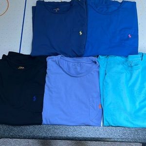 Set of 5 Polo Ralph Lauren T shirts